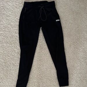 PINK Victoria's Secret Black Joggers